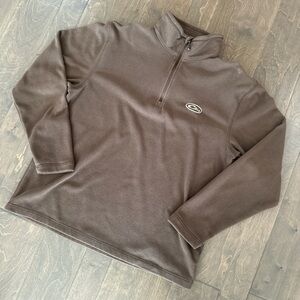 Men's Drake Brown Quarter-Zip Sweater